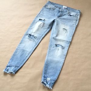 Celebrity Pink Mid Rise Ankle Skinny Jeans - Faded Wash - Size 9/29